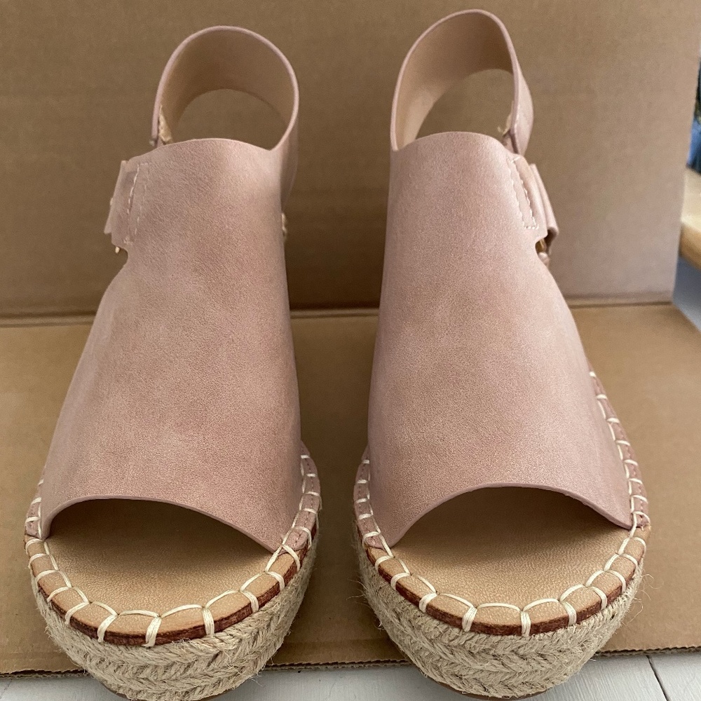 Catherine Malandrino Nude Espadrille Wedge